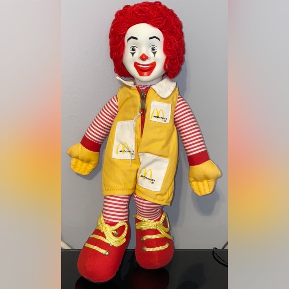 Vintage 1984 Ronald McDonald Doll McDonalds Advertising Fast Food Mascot Clown